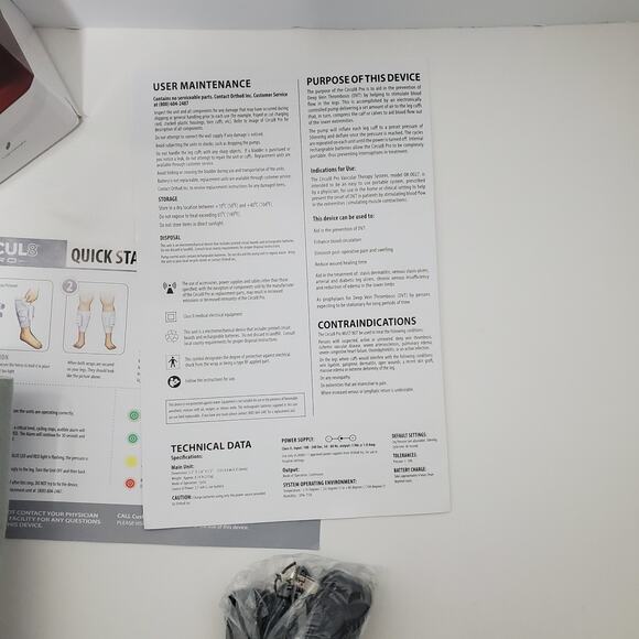 CIRCUL 8 PRO Mobile Blood Clot Portable Prevention Compression Open Box - Picture 12 of 16